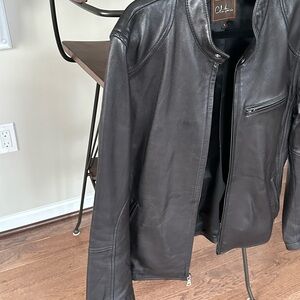 Cole Haan Black Leather Jacket